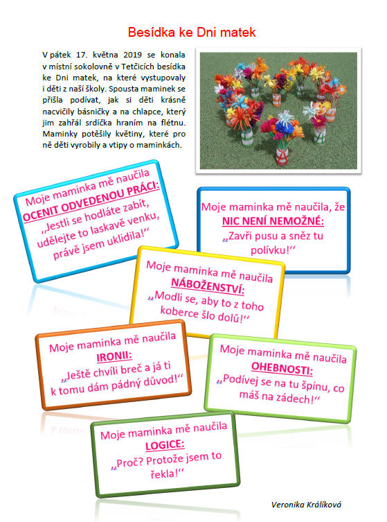 18 Besidka den matek