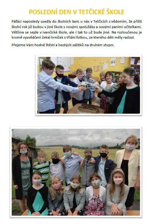 5trida posledni den ve skole