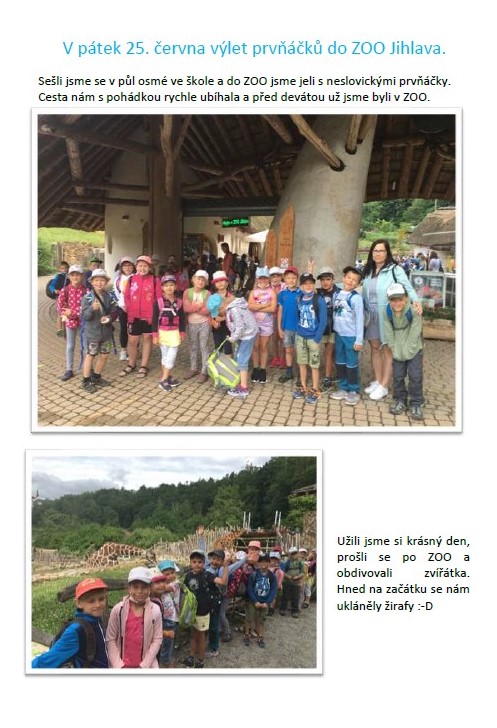 ZOO Jihlava prvnacci