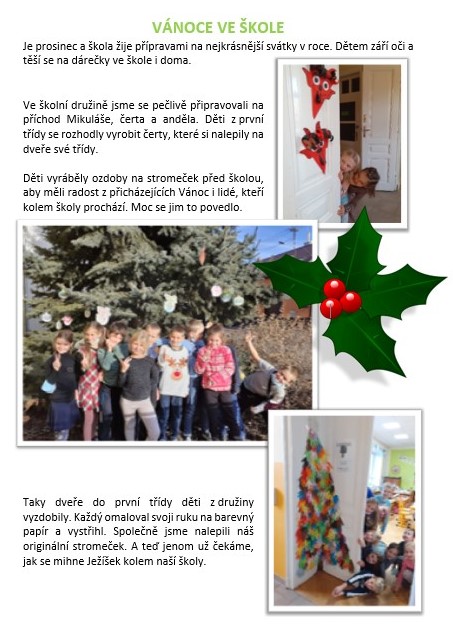 vanoce ve skole 2021