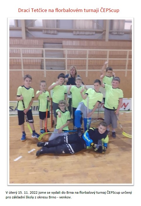 draci florbal 11 2022