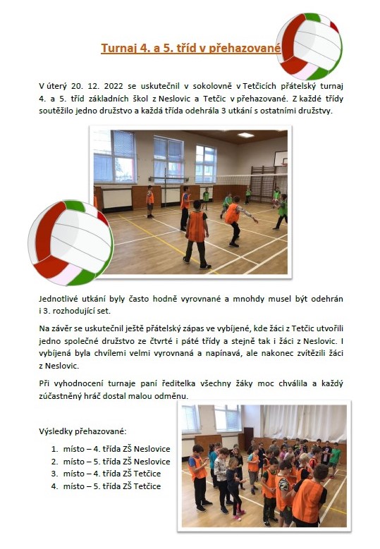 turnaj prehazovana 2022