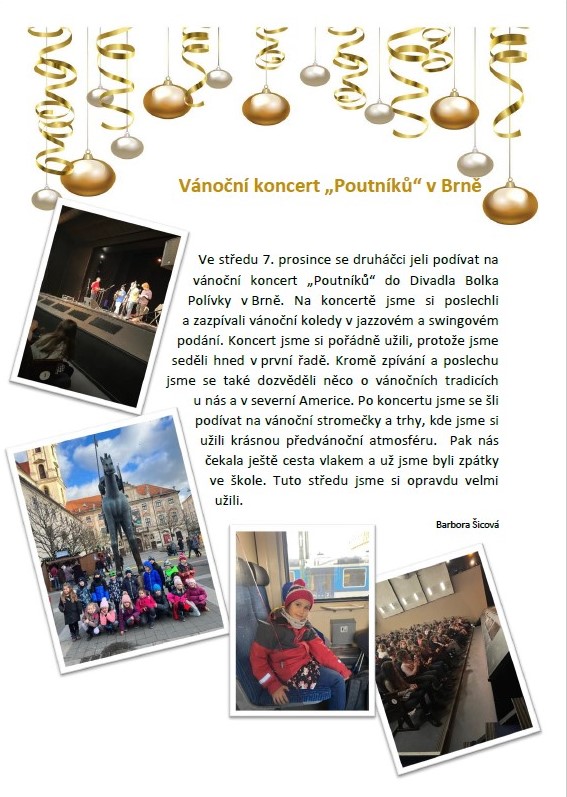 vanocni koncert 2B