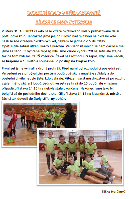 okresni kolo prehazovana