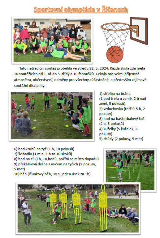 sportovni olympiada Ricany 2024
